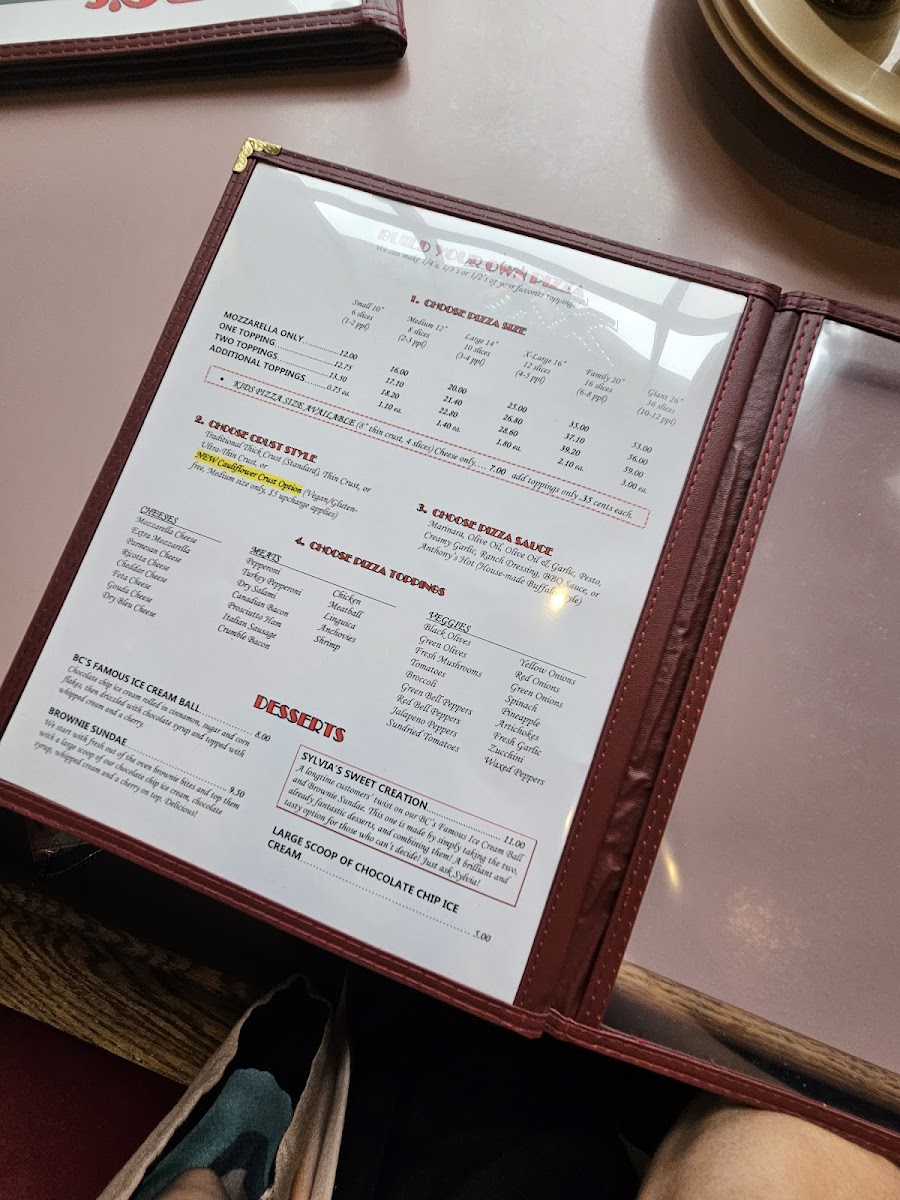 Menu Bc's Pizza & Beer-2
