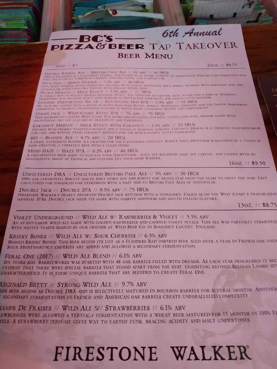 Menu Bc's Pizza & Beer-6