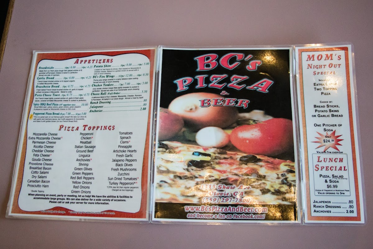 Menu Bc's Pizza & Beer-9